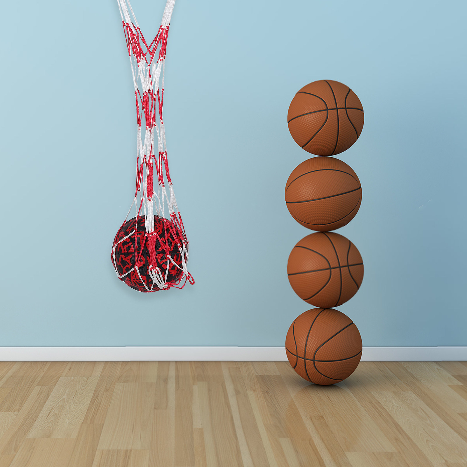 Gym Ball - Sporttasche aus Netzstoff für Bälle, tragbarer