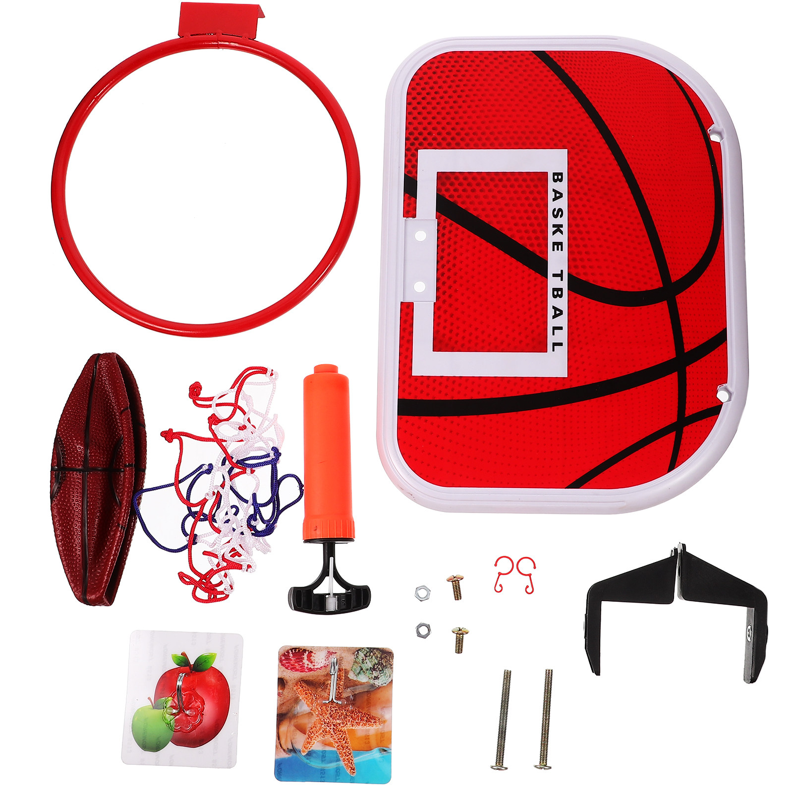 Basketball Hoop - Kinder-Basketballständer – Tragbarer Indoor-Basketballkorb mit Montagewerkzeug,
