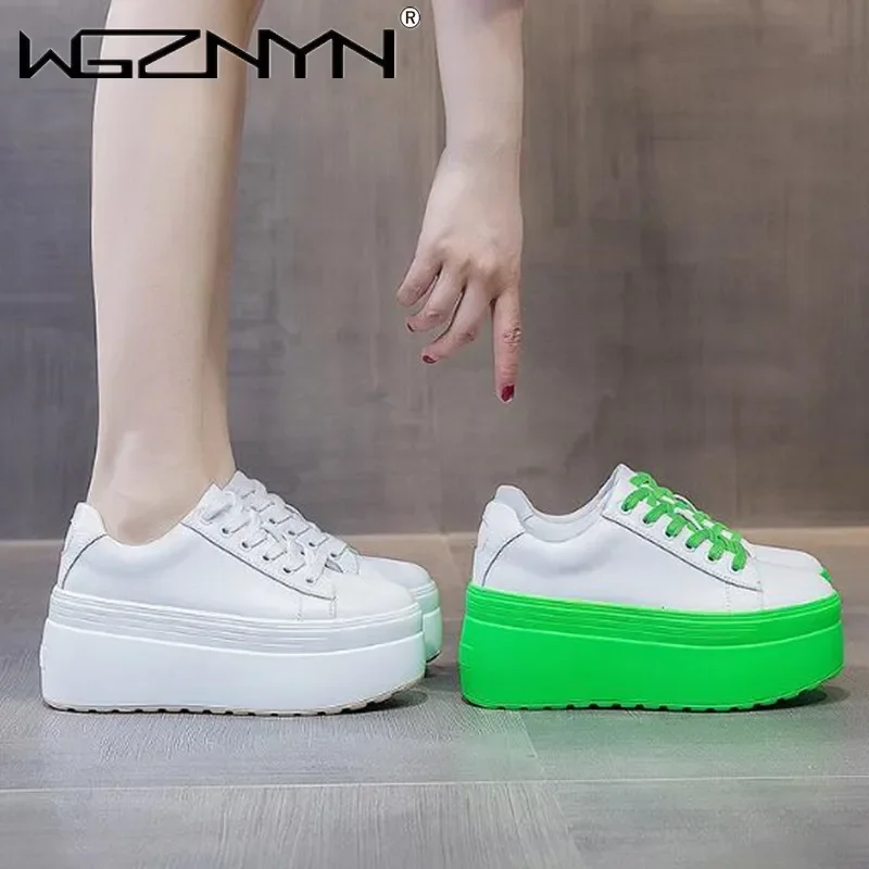 Skateboard - Luxuriöse Herbst Echtleder Damen Freizeitschuhe Super