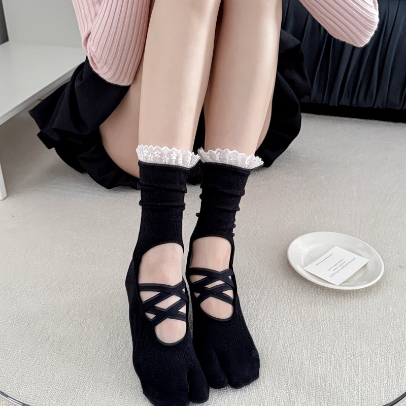 Yoga-Socken mit Spitzenbesatz  – Yoga Mat Bewertung und Preis
