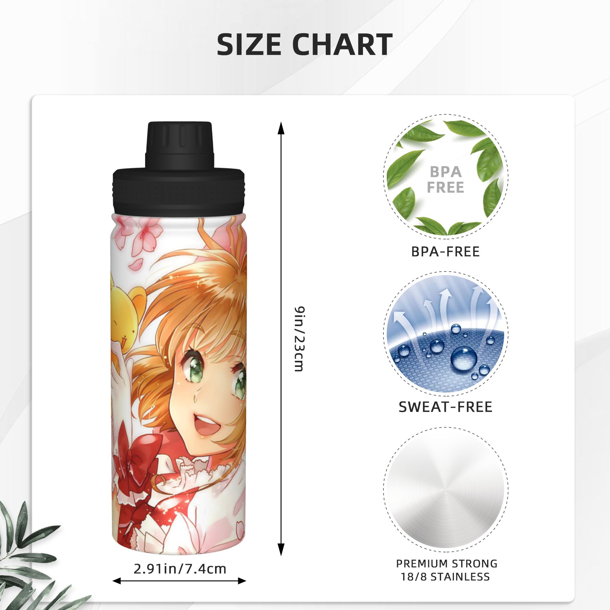 Cardcaptor Sakura Anime 18OZ S – Sports Water Bottle Insulated Bewertung und Preis