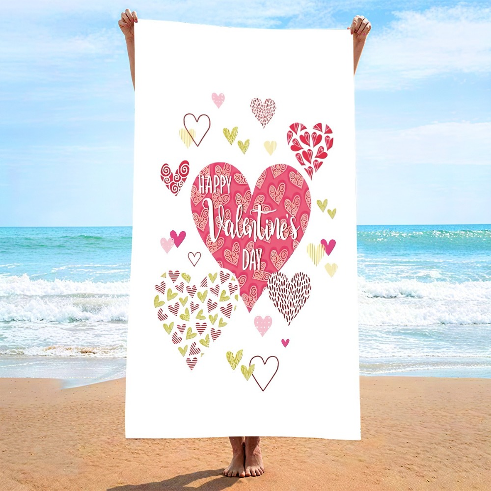 Badetuch mit Herzsymbol, 27 x  – Yoga Mat Bewertung und Preis