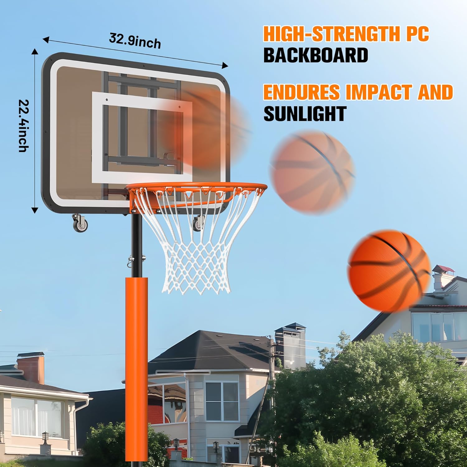 Verstellbares, tragbares Baske – Basketball Hoop Bewertung und Preis